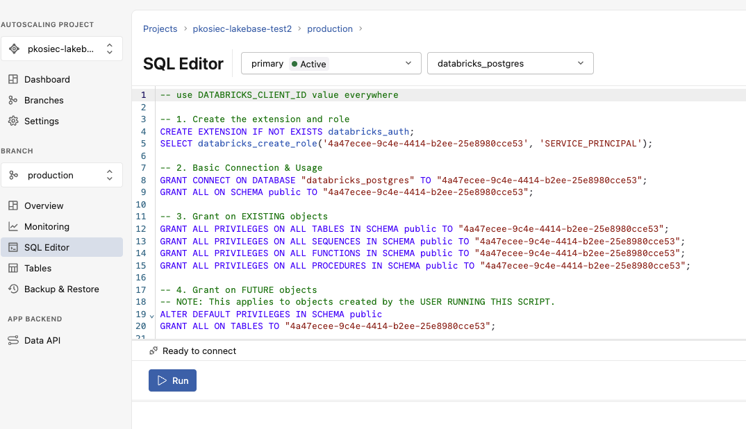 SQL Editor